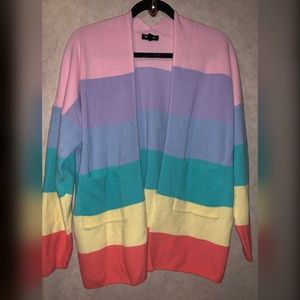 Pastel striped cardigan - M/L
